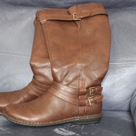 B.O.C. Shoes | B.O.C. Boots Wide Calf, Size 8.5M | Color: Brown | Size: 8.5 | Vickieboyette's Closet